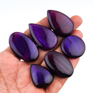 Cabochon d'améthyste multicolore de haute qualité pierre précieuse naturelle en vrac 6mm-30mm yeux propres pour la fabrication de bijoux Unique - Product Image 2