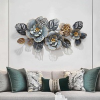 Décoration Murale Métallique Moderne Haut de Gamme Faite à la Main, Motif Géométrique Scénique, Cadeau Idéal pour Mariage et Diwali, Durable et Élégante