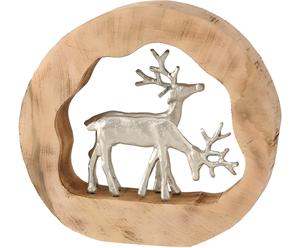 Venta caliente de alta calidad de Metal de madera ciervo Artpiece Mesa estante decorativo Cantidad a granel Envío instantáneo Suministros decorativos - Product Image 1