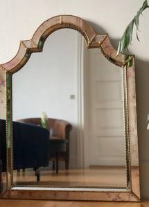<b>Large</b> Vintage Venetian <b>Mirror</b> with Brass <b>Frame</b> - Product Image 4