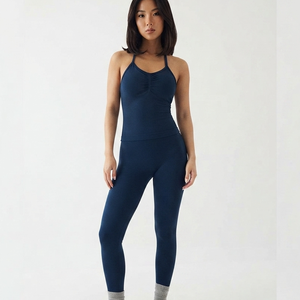 Custom High Waist Knitted Tight Yoga Pants High Quality Solid <b>Seamless</b> <b>Leggings</b> Yoga Tights Women Solid <b>Leggings</b> 2026 - Product Image 4