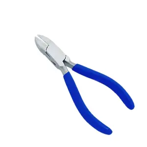 Hochwertige scharfe Edelstahl Schmuck herstellung Werkzeuge Zange mit PVC Gummi Griff Mondform