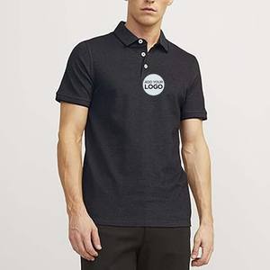 Polo pour homme à manches courtes coupe classique, avec bordure néon, modèle Oliver, vente en gros - Product Image 6