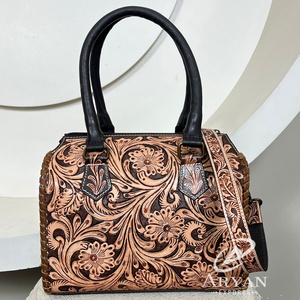Custom Cow Leather Weekender Overnight <b>Bag</b> Hand Tooled Leather Travel Tote Duffel <b>Bags</b> <b>for</b> <b>Men</b> & Women OEM Fashion Unisex Trip - Product Image 1
