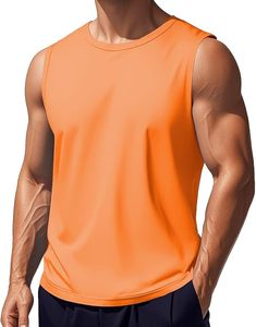 เสื้อกล้ามออกกำลังกายผ้า100% นิตติ้งสำหรับผู้ชายแห้งเร็วเสื้อออกกำลังกายแบบสปอร์ตระบายอากาศ - Product Image 4