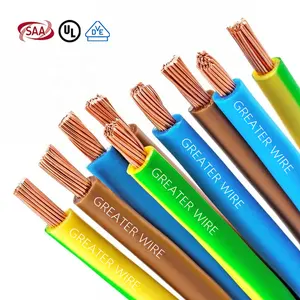 Cables eléctricos de núcleo de cobre único sólido de alta calidad para cables de sujeción de casa
