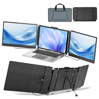 Écran portable S2 14 pouces pour ordinateur portable, extension d'écran double moniteur 1080P FHD IPS, triple écran pour ordinateurs portables de 13 à 17 pouces, USB-C HDMI, série professionnelle