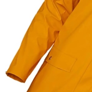 Chubasquero personalizado amarillo a prueba de agua, chubasquero resistente para adultos, hombres y mujeres, chubasquero largo de poliéster, chubasquero largo, chaquetas para hombres - Product Image 5