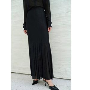 Hot Selling Products Women's <b>Skirts</b> ODM Service SARAKI MAXI <b>SKIRT</b> Nonwoven Solid Anti-Wrinkle Women's <b>Long</b> <b>Skirt</b> From Vietnam - Product Image 3