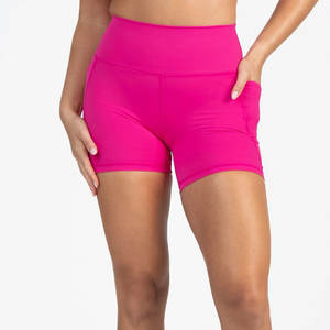 Shorts d'entraînement de gymnastique de compression pour femmes, shorts de fitness et de course à pied, shorts de yoga taille haute pour femmes, prix de gros - Product Image 1