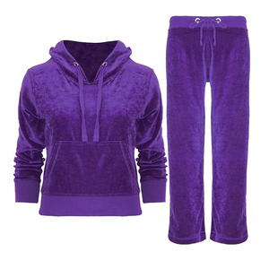 Femmes décontracté hiver chaud velours survêtements nouveau écologique en gros mode Funky acide lavage imprimé Techniques pour - Product Image 1