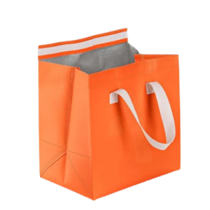 Sacs de livraison alimentaire en tissu non tissé recyclable CENPLAS NW-F avec logo personnalisé imprimé - Product Image 1