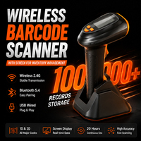 Escáner de Código QR Portátil OEM de Fábrica WCMI, Lector de Códigos de Barras 1D 2D USB Láser CMOS Inalámbrico para Sistemas POS
