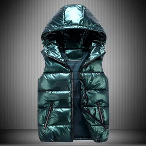 Logo personnalisé Gilet bouffant Vêtements d'hiver matelassés légers unisexe Vente en gros Gilet bouffant Veste chaude sans manches - Product Image 3