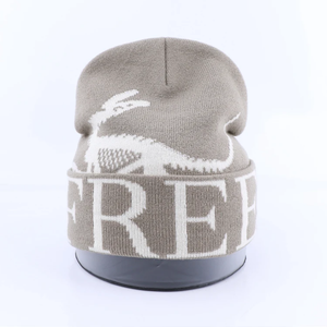 Custom High Quality Reversible Winter Knit Beanie Hats Warm Winter Toques with Custom Logo Stylish Travel <b>Accessory</b> - Product Image 3