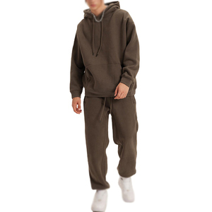 ชุดวอร์มกางเกงวอร์มทรงสปอร์ตทรงโอเวอร์ไซส์ชุดวอร์มแฟชั่นสำหรับผู้ชายและผู้หญิงชุดวอร์มแบบมีกระดุมประดับตกแต่ง - Product Image 3