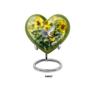 Vente flash : Urnes funéraires en aluminium pour cendres humaines, avec support, pour les personnes respectées - Product Image 2