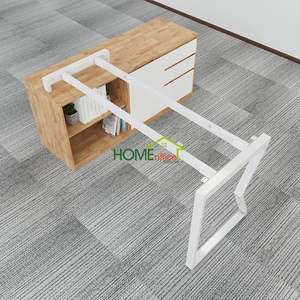 Bureau de direction MConcept au design contemporain HBMC022, 160x140, pieds en fer, à assembler - Product Image 3