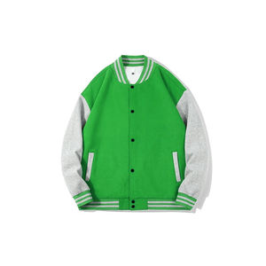 Logo personnalisé brodé grande taille Letterman vestes pour femmes fabricant d'usine respirant veste de baseball laine cuir - Product Image 5