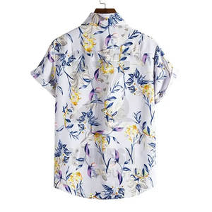 2023 hombres personalizados para camisa Polo nuevo diseño patrón sólido ropa de playa manga corta algodón/fibra de bambú tejido de punto Venta caliente - Product Image 2