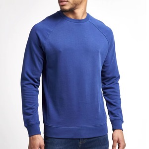 Sweat-shirt en molleton décontracté pour homme, 100% coton, uni, col rond, personnalisable, avec poche et service OEM - Product Image 1