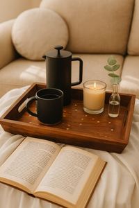 Bandeja Rectangular de Madera Hecha a Mano Más Vendida con Asas Recortadas para Decoración del Hogar, Mesa de Centro, Uso en Hoteles y Restaurantes - Product Image 5