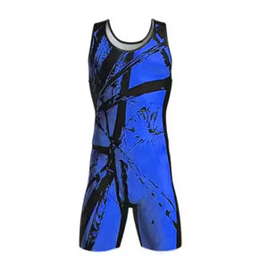 Venta al por Mayor de Trajes de Lucha Personalizados de Spandex/Poliéster con Tirantes Ajustables de Alta Calidad, Más Vendidos, Oferta en Línea para Equipos - Product Image 1