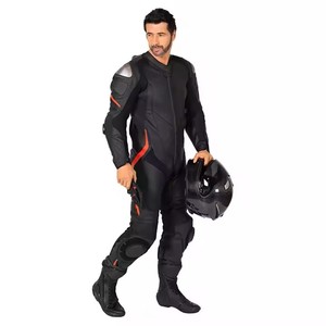 Venta al por mayor de cuero genuino Motocross uniforme transpirable chaquetas de motocicleta montar resistente al desgaste jersey de carreras traje de moto - Product Image 3