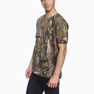 Camiseta de algodón pesado de alta calidad personalizada por todo el bosque impreso Realtree Mossy Aok ropa de caza camisetas para hombres - Product Image 5