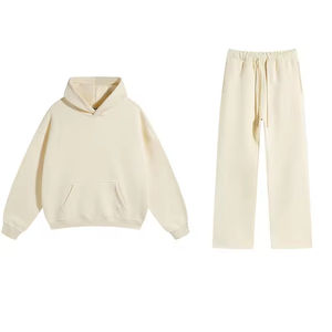 Ensemble de survêtement surdimensionné pour hommes personnalisé | Sweat à capuche et pantalons de survêtement vierges | Survêtement unisexe de qualité supérieure pour Streetwear 2025 - Product Image 1