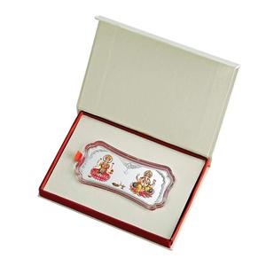 MMTC-PAMP India Pvt. Barre d'argent stylisée Lakshmi Ganesha de 50 g, pureté 999,9 %, objet de collection culturel, bijou. - Product Image 3