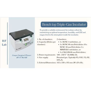 1 año de garantía, Incubadora médica Tri-Gas, nuevo dispositivo termostático de banco para FIV para laboratorios - Product Image 5
