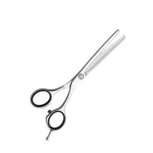 Custom Hair Thinning Scissors With Adjustable Finger Rest Sharp <b>Edge</b> Barber Thinning Shears Professional Barber <b>Tools</b> - Product Image 2