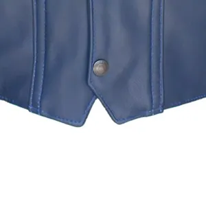 Chaleco de cuero de último diseño con estilo de alta calidad para hombres/Chaleco de cuero ligero con cuello en V recién llegado al por mayor - Product Image 6