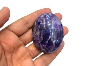 หินคริสตัลแอเมทิสต์สีม่วงธรรมชาติแกะสลักด้วยมือสไตล์มาสคอตที่สง่างามสำหรับใช้ในการรักษา - Product Image 6