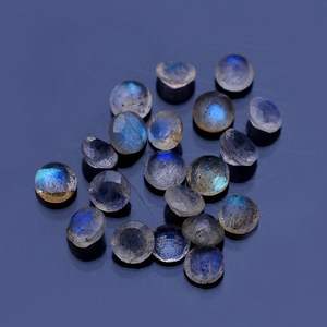 Lot de 25 pierres précieuses rondes en labradorite grise naturelle de haute qualité, taillées de 3 mm, épaisseur de 2 mm, 2,55 carats, Iroc Sales Facet - Product Image 6