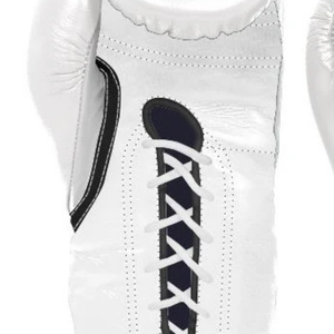 Gants de boxe à lacets Winning, blanc et noir, cuir véritable de qualité supérieure, gants de boxe professionnels pour l'entraînement et les combats, 8oz 10oz 12oz 14oz - Product Image 5