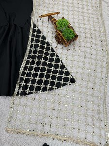 Conjunto de Salwar Kameez de Seda para Mujer, Estilo Étnico, Multicolor, Liso, Elegante, con Gran Vuelo, para Fiestas de Invierno y Uso Diario - Product Image 6