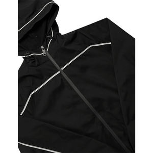 Conjunto de chándal cortavientos para hombre, ropa personalizada para hombre, conjunto de pantalón corto y chaqueta de poliéster, chándal de dos piezas con cremallera - Product Image 2