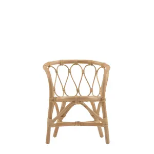 Customized Design Natural Rattan Wicker chair for children Armchair for children Vintage Rattan Chair