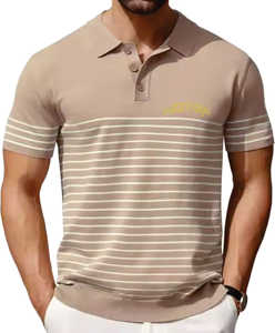 Camisetas Polo para hombre Sublimación personalizada y bordado Logotipo de poliéster Impreso Camisetas de punto informales - Product Image 1