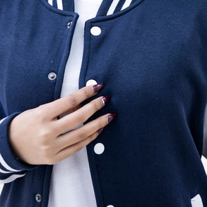 New Design Long Sleeve Women's Varsity <b>Jacket</b> OEM/ODM Services Available Windproof & Eco-Friendly Varsity <b>Jacket</b> For Women - Product Image 2