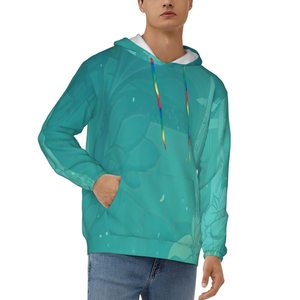 Sudadera con capucha unisex de algodón de peso pesado logotipo impreso en 3D diseño de gran tamaño transpirable con cuello con capucha logotipo personalizable para hombres - Product Image 2