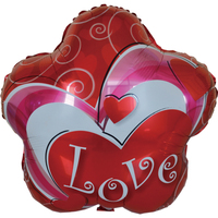 Ballon en aluminium simple de haute qualité en forme de fleur pour anniversaires, fêtes de Noël, couleurs personnalisées, jouet promotionnel rempli d'hélium