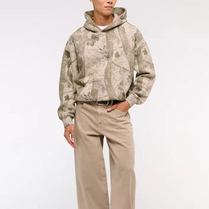 Sudadera con capucha de algodón pesado 100% de gran tamaño para hombre, sudadera térmica para invierno de fabricantes de ropa - Product Image 2