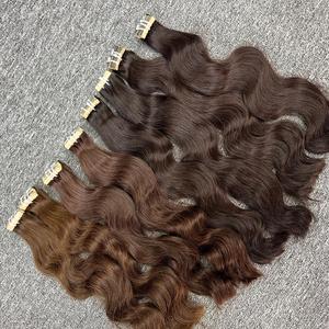 100% Extensions de cheveux humains vietnamiens vierges Machine droite naturelle Double trame avec toutes les couleurs disponibles - Product Image 2