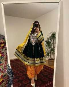 ชุดเดรส Afghan kuchi แฟชั่นสำหรับผู้หญิงชุดกระโปรงคุจิสไตล์ใหม่ชุดกระโปรงแบบชาวอัฟกานิสถานระบายอากาศได้ดี - Product Image 2