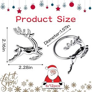 Ronds de serviette en papier cristal rond pour pièces centrales de table de fête Rond de serviette décor à la maison unique - Product Image 6