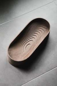 Plateau de service SERVIN BAMBOU EN BOIS NATUREL CRATS FAIT À LA MAIN Plateaux de service avec poignée - Product Image 2