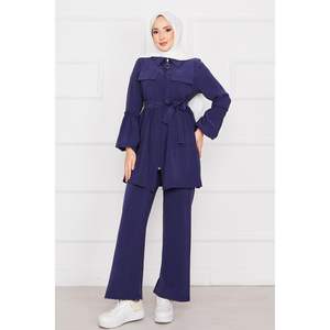 แขนบอลลูนมีซิปชุด2ชิ้นสีน้ำเงินกรมท่า - Product Image 3